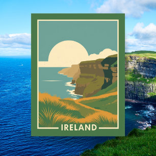 Cliffs of Moher Scenic Ireland Travel Postcard