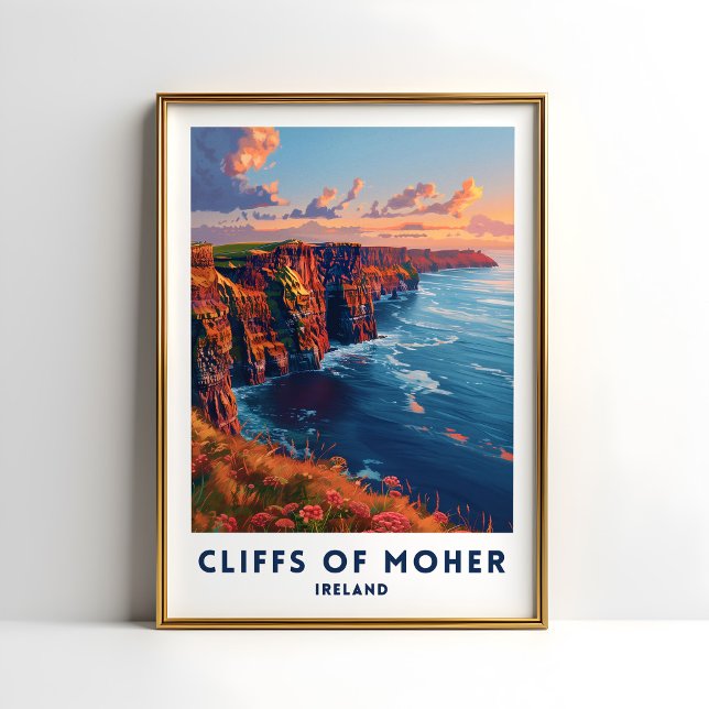 Cliffs Of Moher Travel Print Poster Irish Wall Art (Creator Uploaded)