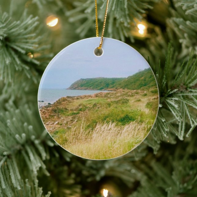 Cliffs of Skåne  - Southern Sweden Ceramic Ornament (Tree)