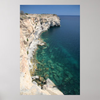 Cliffs - South point of Malta 1 poster