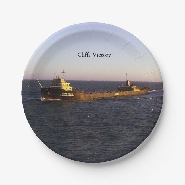Cliffs Victory paper plate (Front)