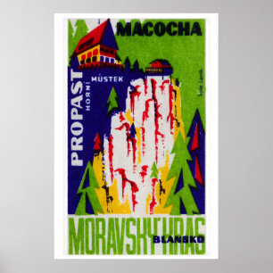 Cliffside Cabin - Matchbox Print - Czech Wall Art