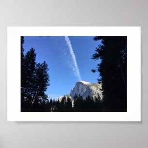 Cliffside Cloud Yosemite Blue Color Photography Poster