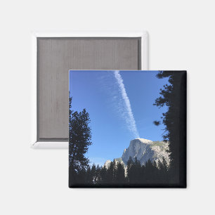 Cliffside Cloud Yosemite Blue Colour Photography Magnet