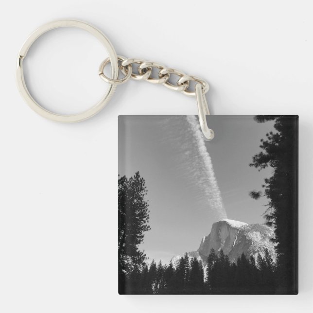 Cliffside Cloud Yosemite Ciel noir et blanc Photo (Devant)