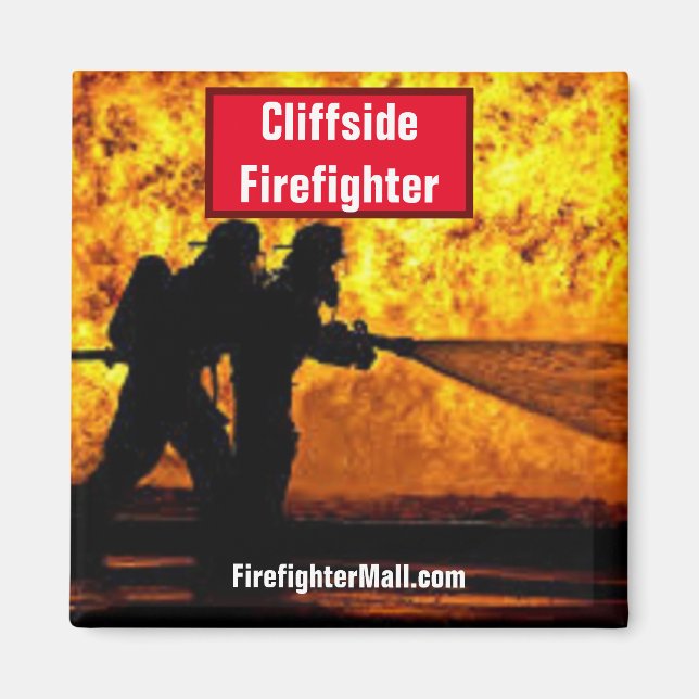 Cliffside Firefighter Magnet (Front)