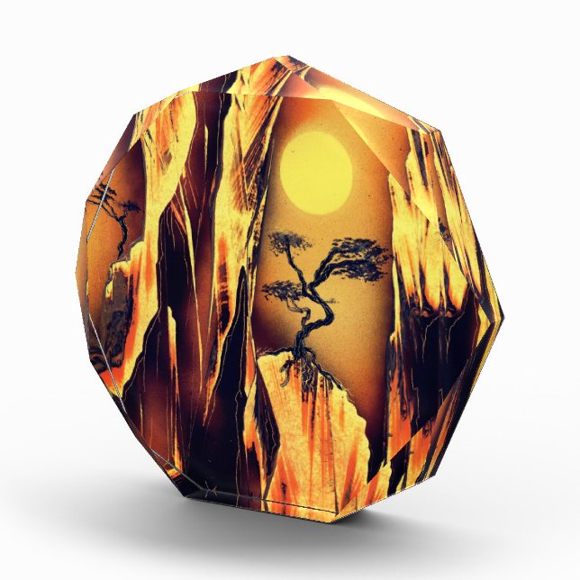 Cliffside Juniper Trees Photo Block (Right)