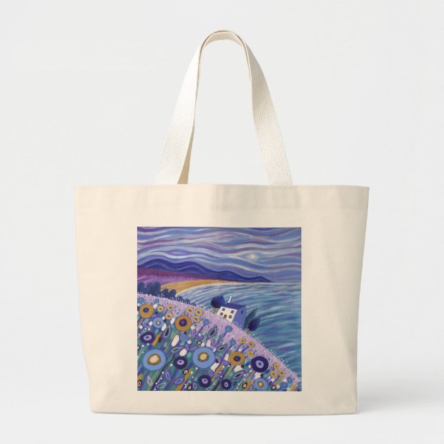 Clifftop Cottage 2013 Large Tote Bag (Front)