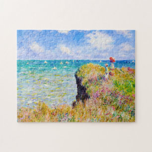 Clifftop Walk at Pourville Claude Monet Jigsaw Puzzle