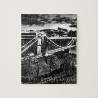 Clifton Bridge BW Jigsaw Puzzle