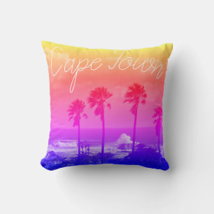 Clifton Cape Town ZA South Africa Ocean Panorama Throw Pillow