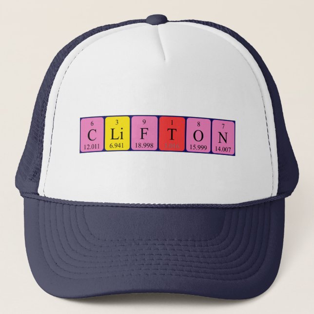 Clifton periodic table name hat (Front)