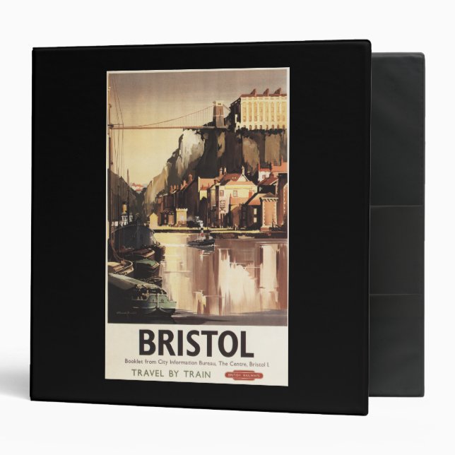 Clifton Suspension Bridge and Boats Binder (Front/Inside)