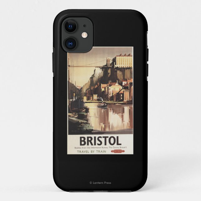 Clifton Suspension Bridge and Boats Case-Mate iPhone Case (Back)
