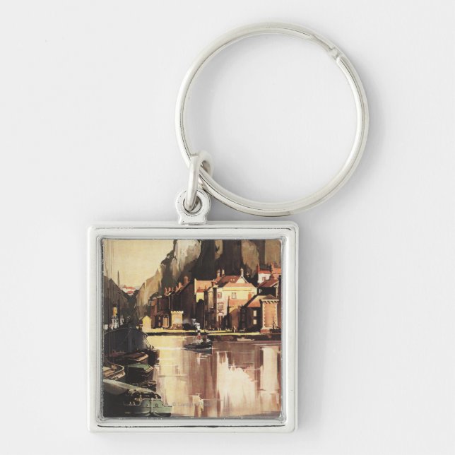 Clifton Suspension Bridge and Boats Keychain (Front)
