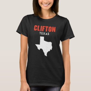 Clifton Texas USA State America Travel Texas T-Shirt