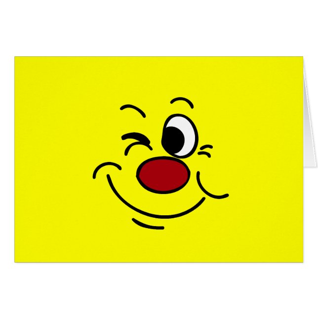 Cligner de l'oeil le visage Grumpey (Devant Horizontal)