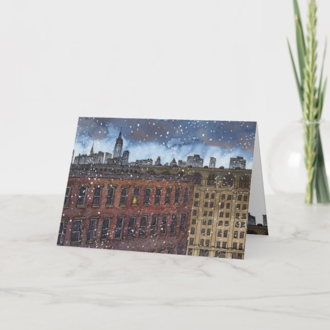 "Clignotement carte de Noël de feu" (Devant)