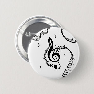 Climactic G Clef 2 Inch Round Button