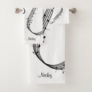 Climactic G Clef Bath Towel Set