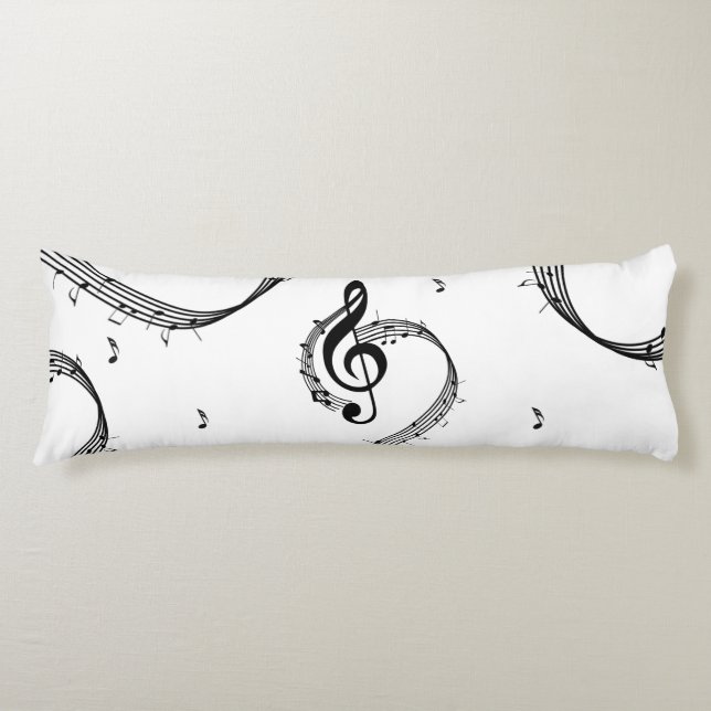 Climactic G Clef Music Body Pillow (Front)