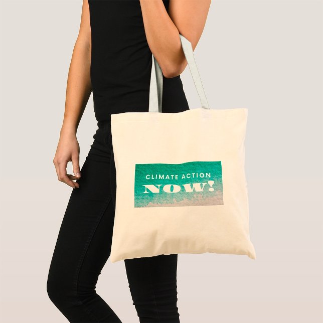 Climate Action Now Environmental Activism Tote Bag (Creator Uploaded)