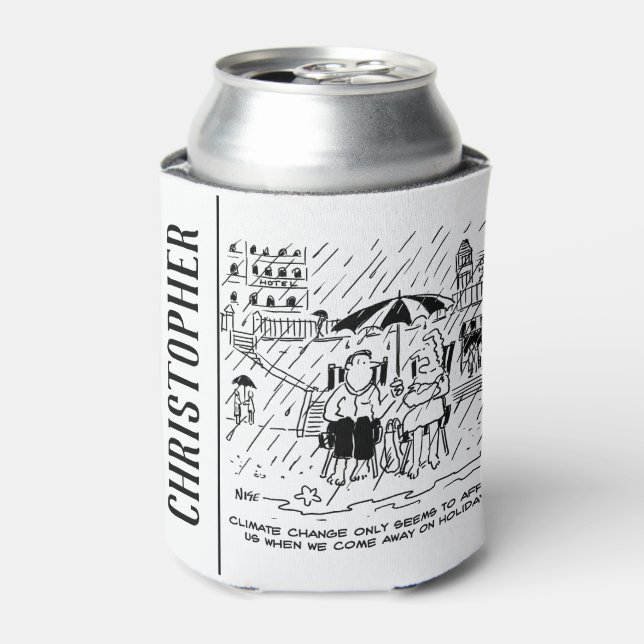 Climate Change Affects a Holiday Can Cooler (Can Front)