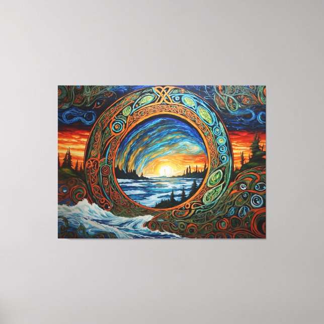 Climate Change Art Canvas Print (Front)