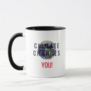 Climate Change Awareness Message Coffee Mug