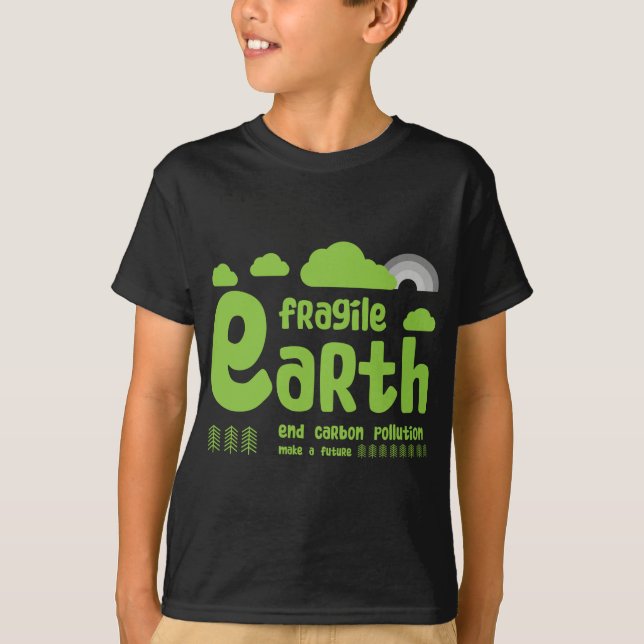Climate Change | Carbon Pollution | Action T-Shirt (Front)