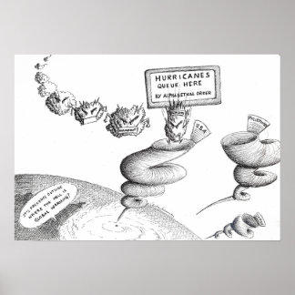 Climate Change Cartoon Poster