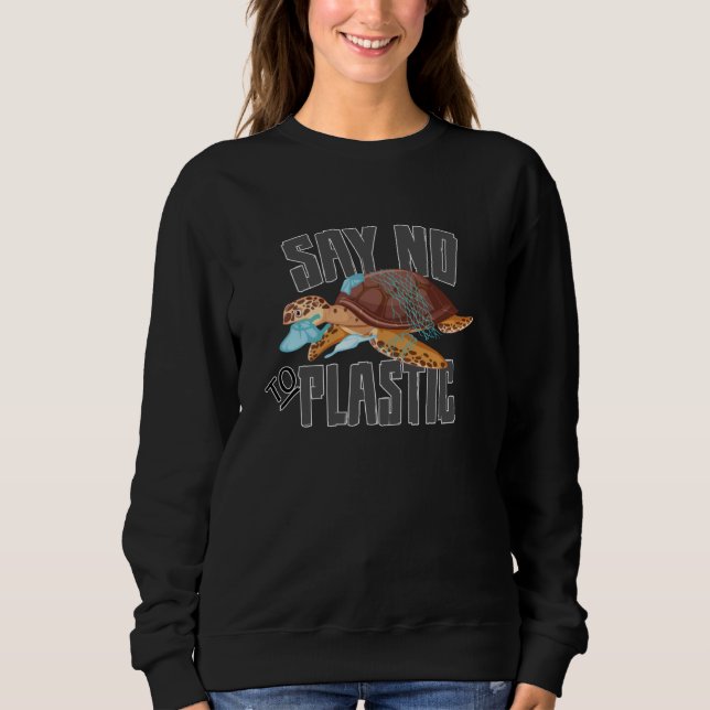 Climate Change CO2 Future Planet Earth Gift Idea Sweatshirt (Front)