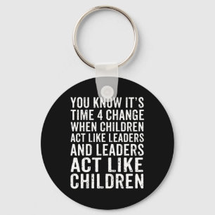 Climate Change Demonstration Environmental Protect Keychain