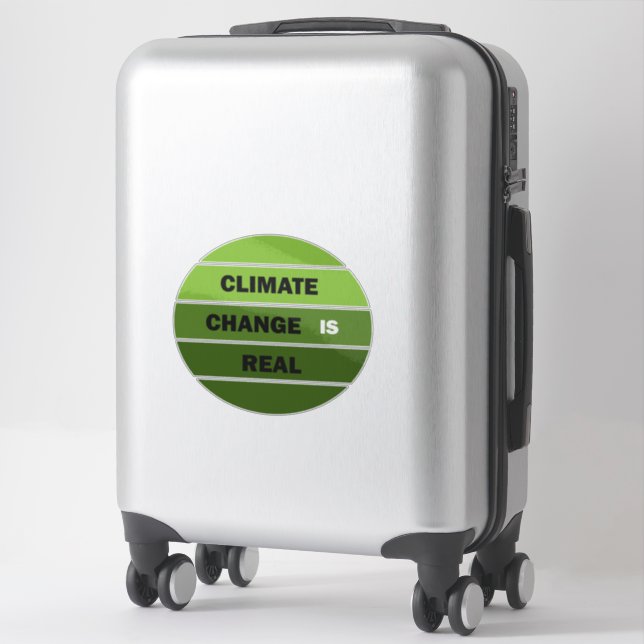 Climate change is real environmental awareness (Suitcase)