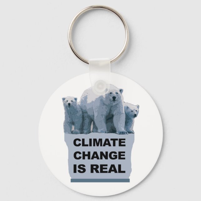 CLIMATE CHANGE IS REAL KEYCHAIN (Front)