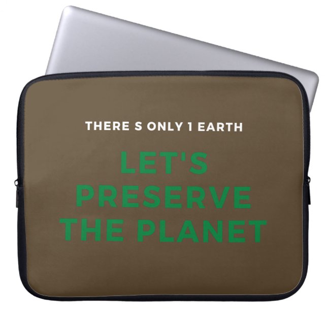 climate change is real laptop sleeve (Front)