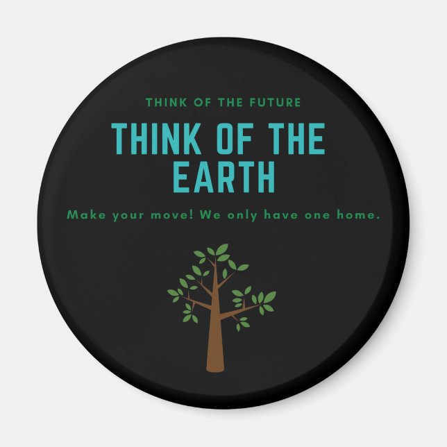 climate change is real magnet (Front)