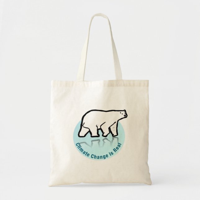 Climate change is real tote bag (Front)