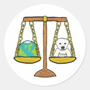 Climate Change Justice Classic Round Sticker