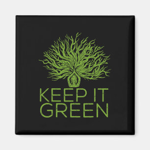 Climate Change Keep It Green Save The Planet  Magnet
