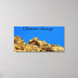Climate Change look after the environment Canvas Print