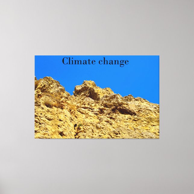 Climate Change look after the environment  Canvas Print (Front)