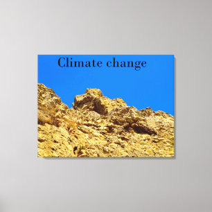 Climate Change look after the environment Canvas Print