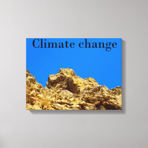 Climate Change look after the environment Canvas Print