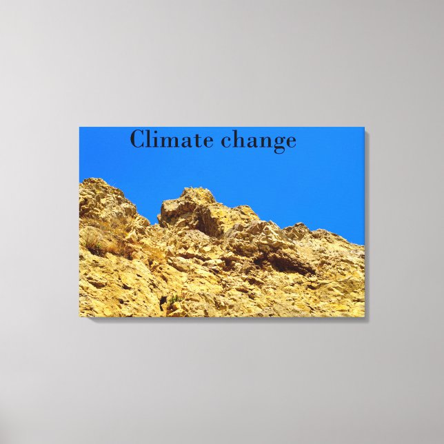 Climate Change look after the environment  Canvas Print (Front)