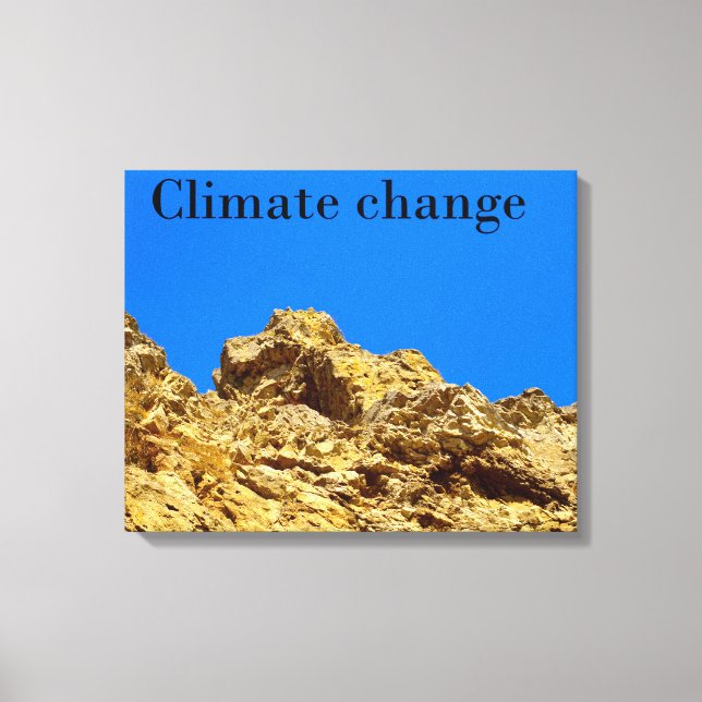 Climate Change look after the environment  Canvas Print (Front)