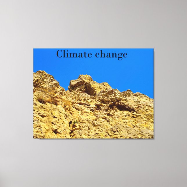 Climate Change look after the environment  Canvas Print (Front)