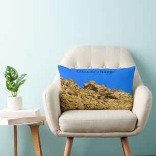 Climate Change look after the environment Lumbar Pillow