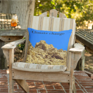 Climate Change look after the environment Outdoor Pillow
