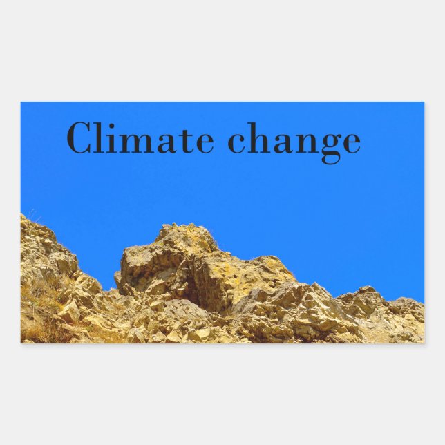 Climate Change look after the environment  Sticker (Front)